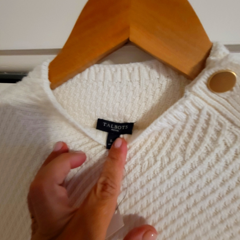 Talbots PS Cream Sweater NWT